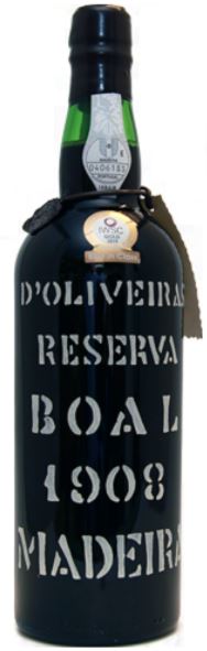 Boal Colheita 1908 Reserva, Madeirawein halbsüß / Pereira d'Oliveira